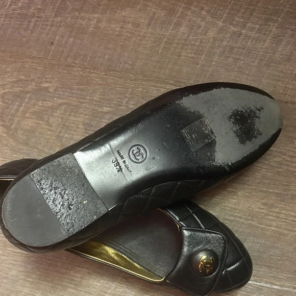 Chanel Black Quilted Leather Loafers, 39.5 - Picture 4 of 13